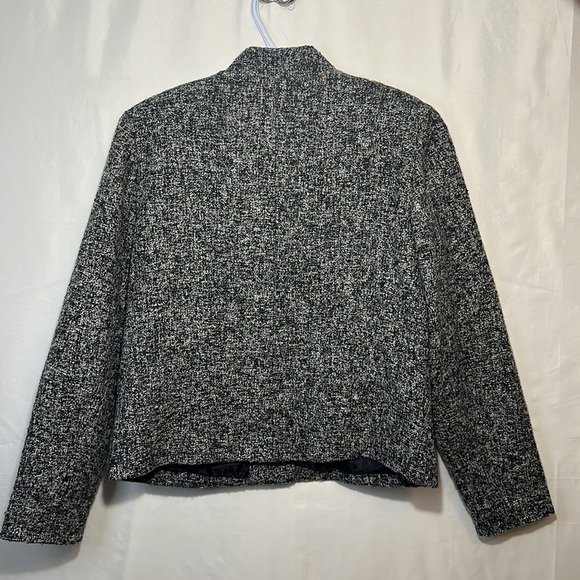 Vintage Jacket By Coldwater Creek Size Medium Black & Grey - Picture 2 of 3